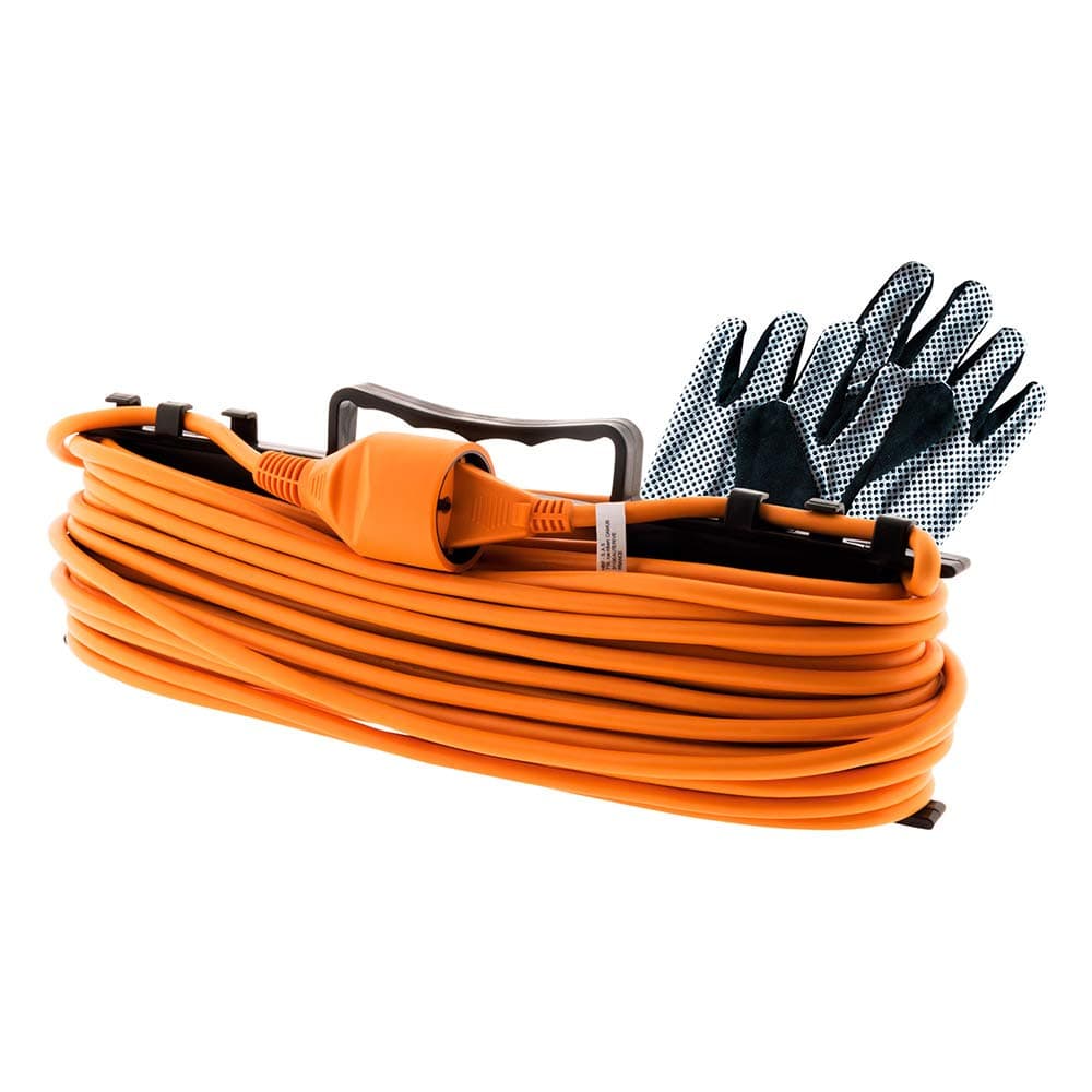 Prolongateur Jardin 2x1,5mm² 25m - Orange - Zenitech pour jardinage et entretenir la maison - Design ergonomique et dura