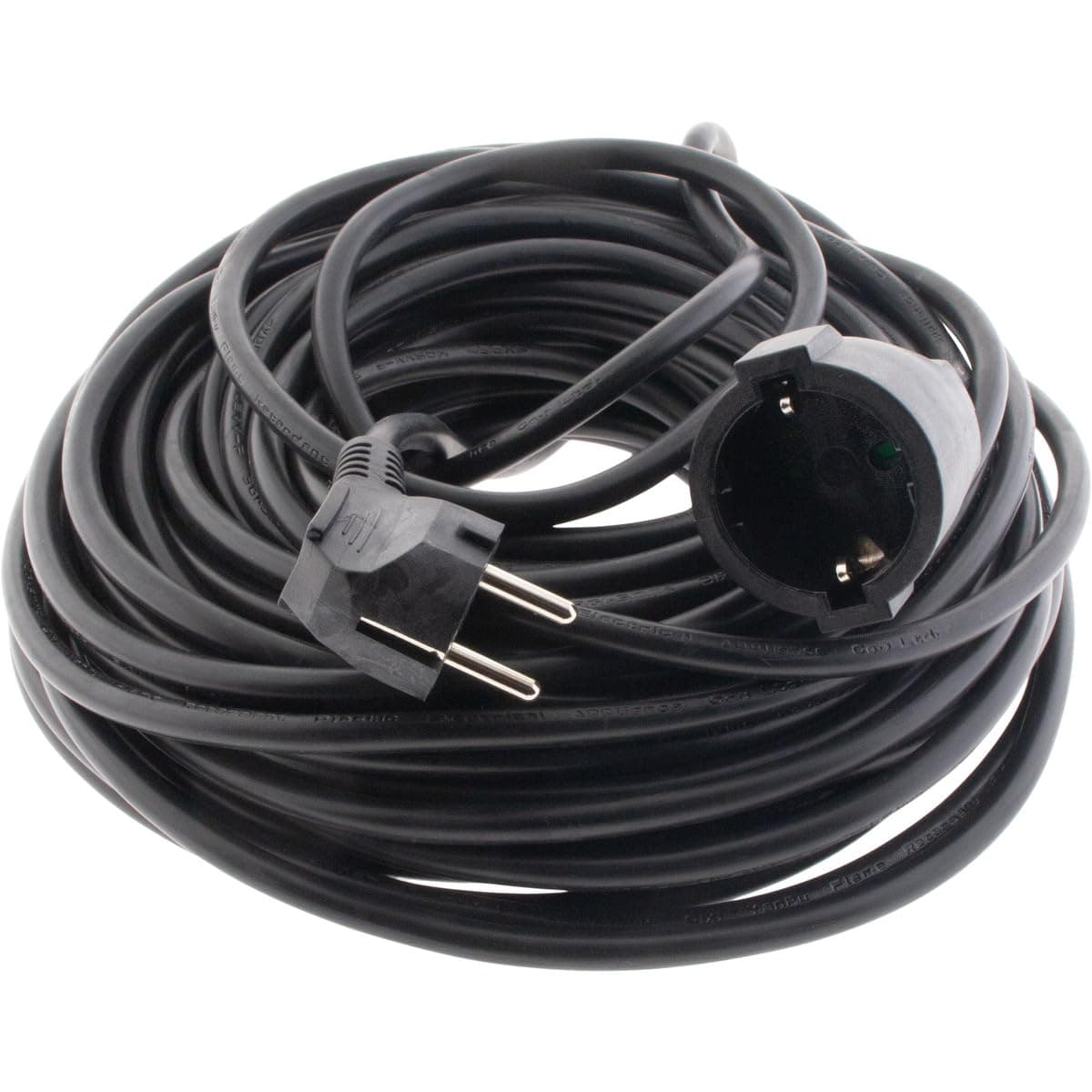 Rallonge Schuko Zenitech H05VV-F 3G1,5mm² - 25m - Noir
