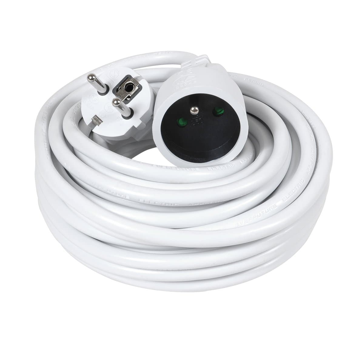 Rallonge Electrique 10 Mètres 3G1,5 mm² HO5VV-F 2P+T - Prolongateur Électrique Sécurisé pour Usage Domestique et Profess