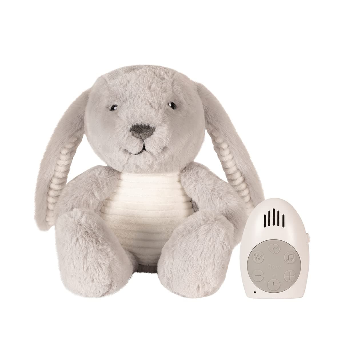 Peluche Musicale de Sommeil pour Bébé avec Bruit Blanc et Minuterie - Couleur Gris
