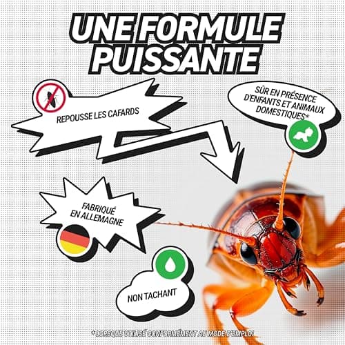 RepellShield® Anti Cafard Naturel pour Cuisine & Salle de Bain - Protection Longue Durée, Sans DEET, Parfum Agréable - 2
