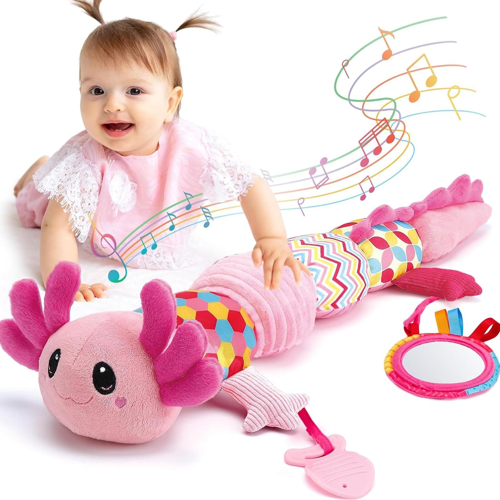 Jouet en Peluche Montessori Éveil Bébé 0-6 Mois Jouet Sensoriels pour Garçon et Fille Cadeau Bébé 3-6-9 Mois Global Recy