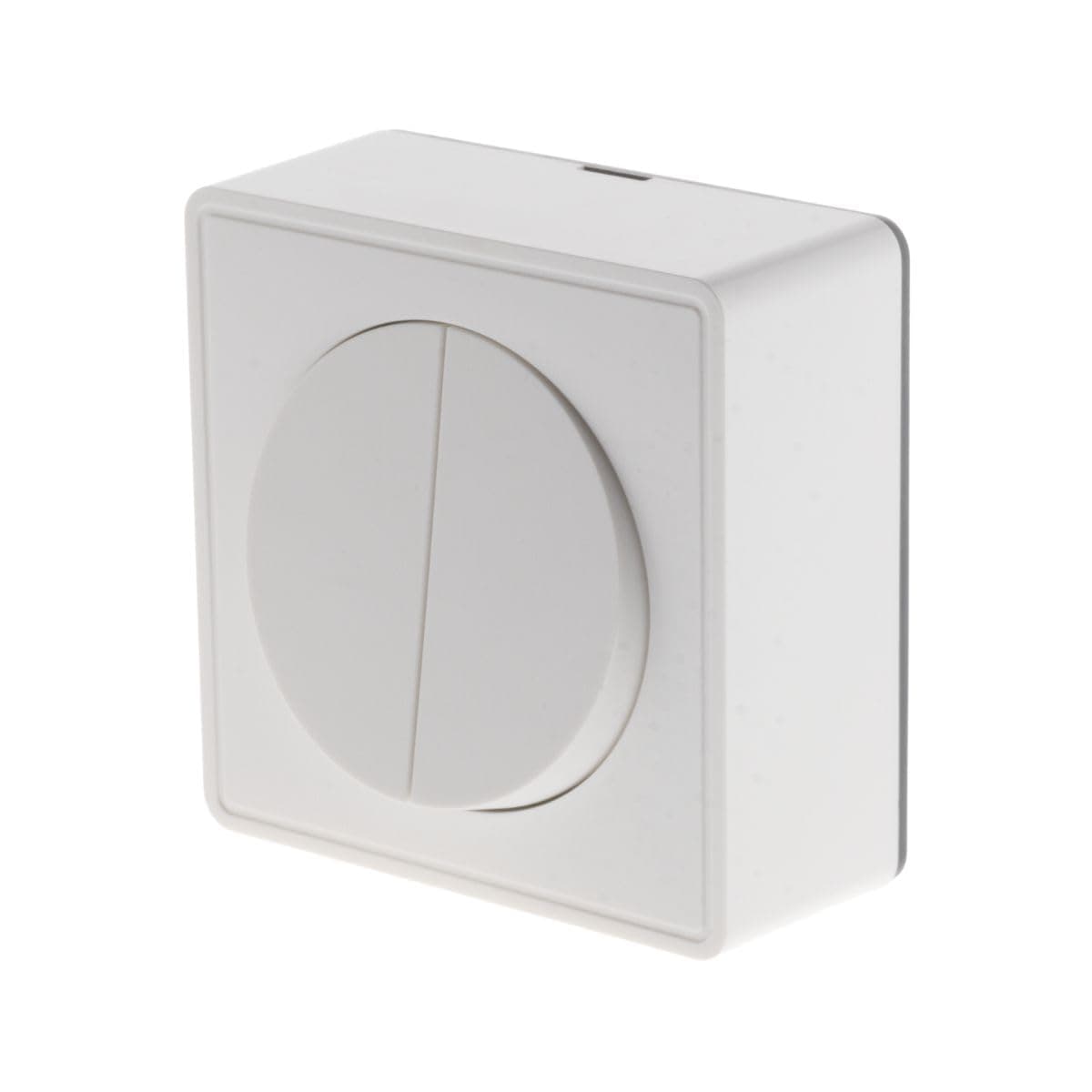 Interrupteur double va et vient Zenitech 10A saillie Silver Vulco pour habitat