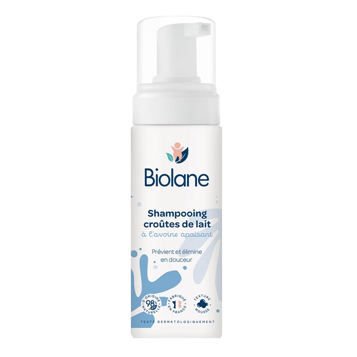 Biolane Shampoing Bébé Croûtes de Lait 98% Naturel Testé Dermatologiquement - Traitement Doux pour Bébés 150ml