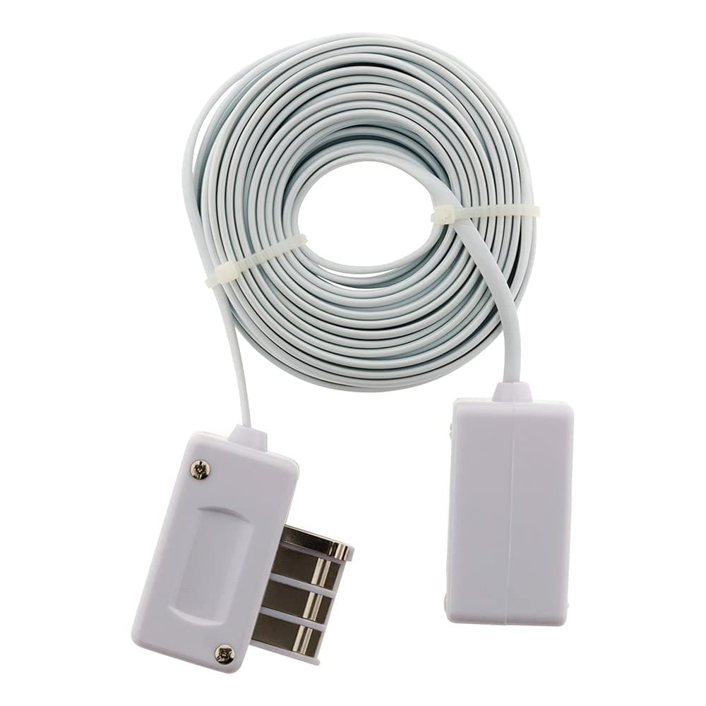 Zenitech - Rallonge Téléphonique - Longueur 10m - Prise Murale - Blanc - Appareils Standard Compatible