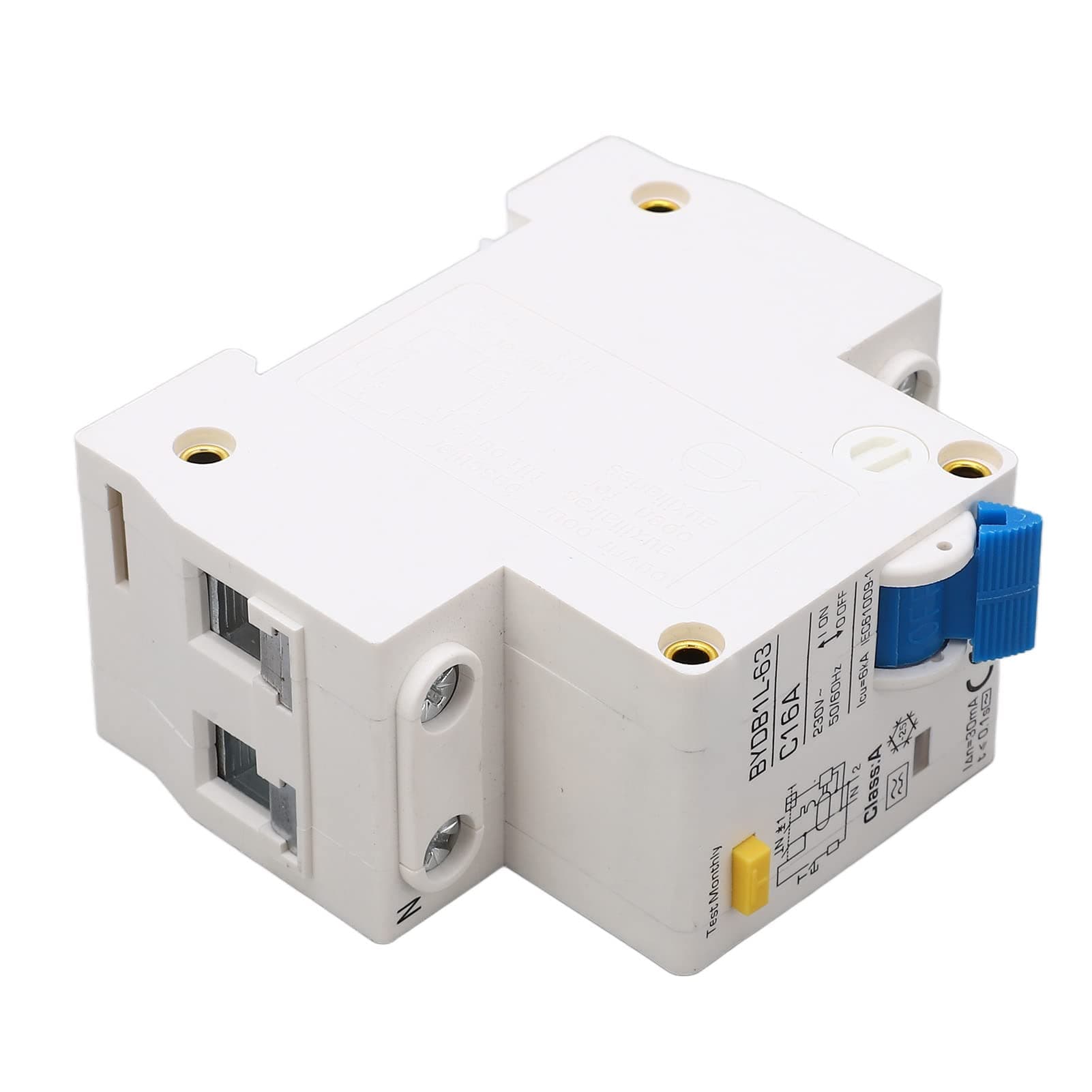 Disjoncteur Différentiel 16A 230V Sensible 1 Pôle N Brillant pour Technologie