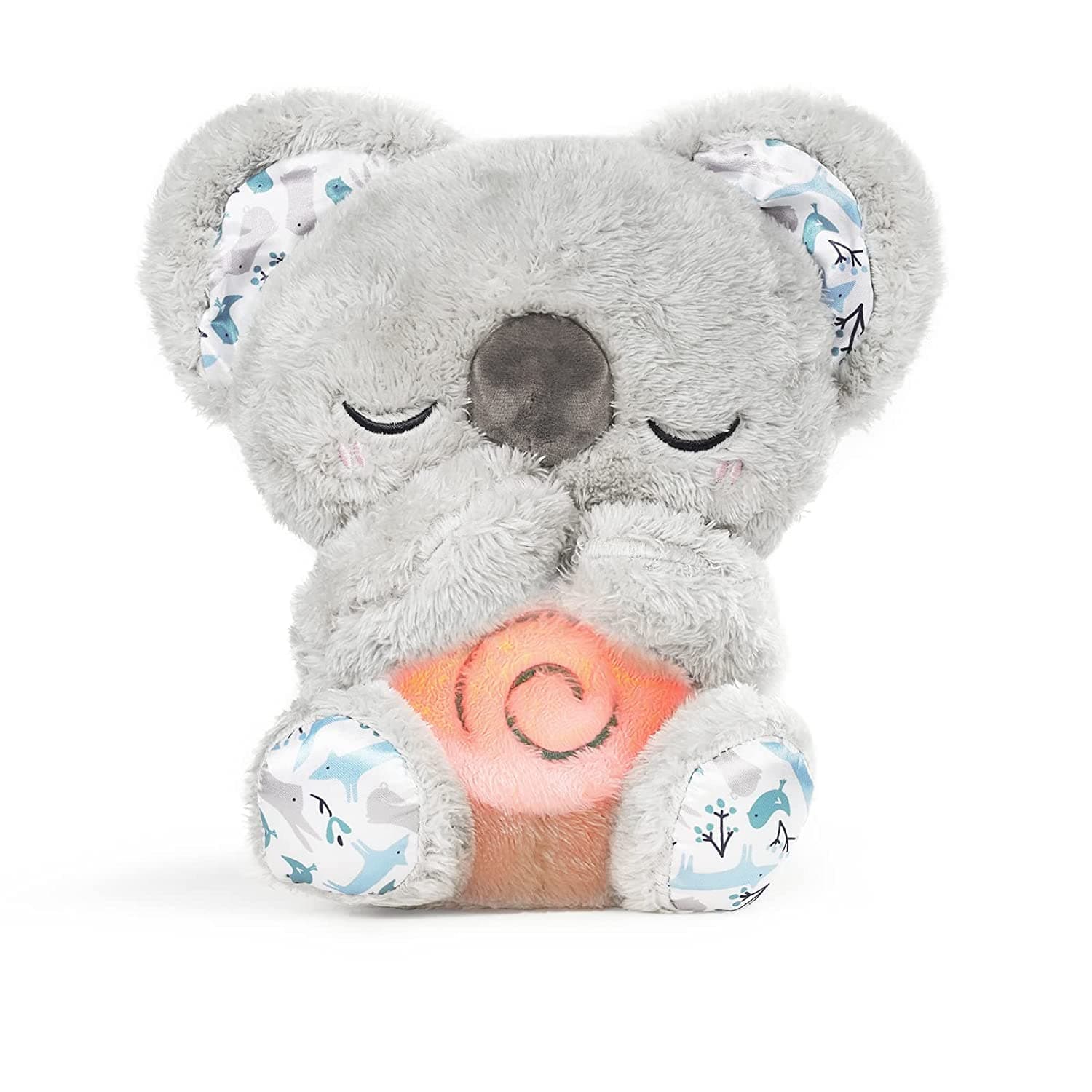Jouet en Peluche Koala Auby avec 10 Berceuses, Lumières et Mouvement Respiratoire - Calme les Nouveaux-Nés et Bébés