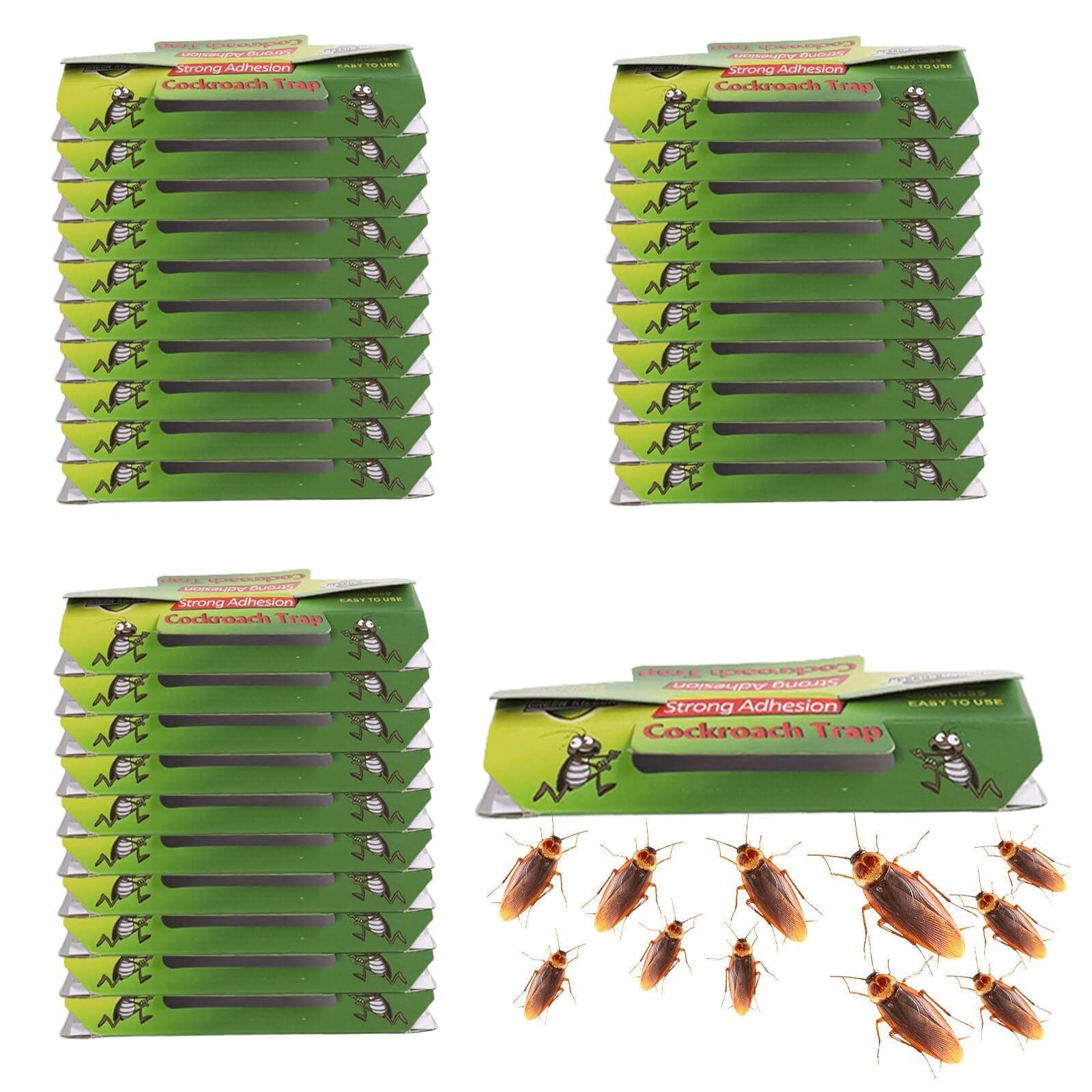 title:30 Pièges à Cafards Collants Non Toxiques pour Maison et Salle de Bain, Cuisine et Bureau - Piege Anti Cafards An