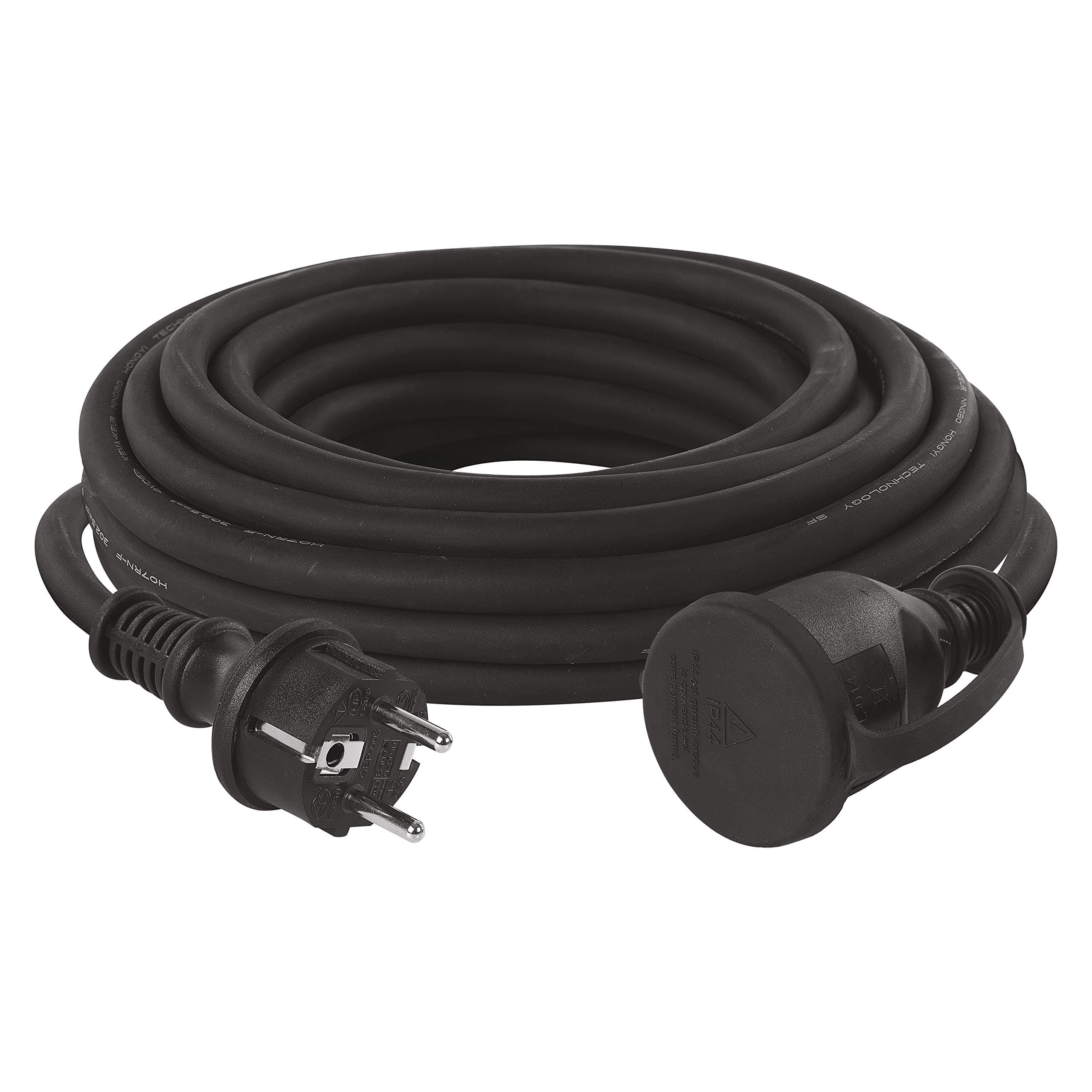 EMOS Rallonge 10 m Schuko en caoutchouc IP44 pour extérieur H07RN-F3G 2,5 mm2